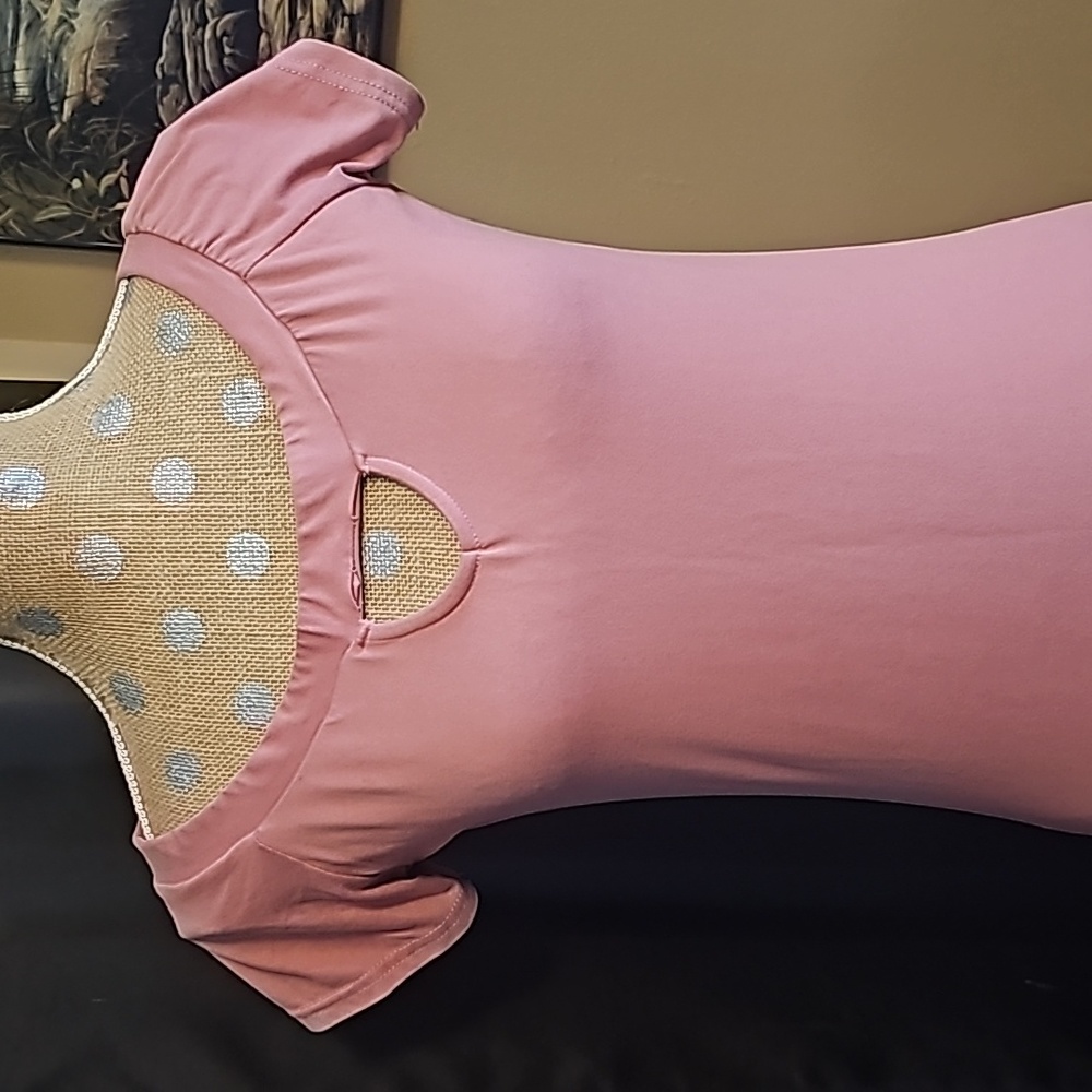 Peachy pink casial dress
